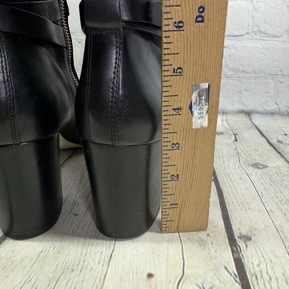 Michael Kors Riding Boots Women Size 11 Black Leather Preppy Heel Equestrian - Picture 12 of 15